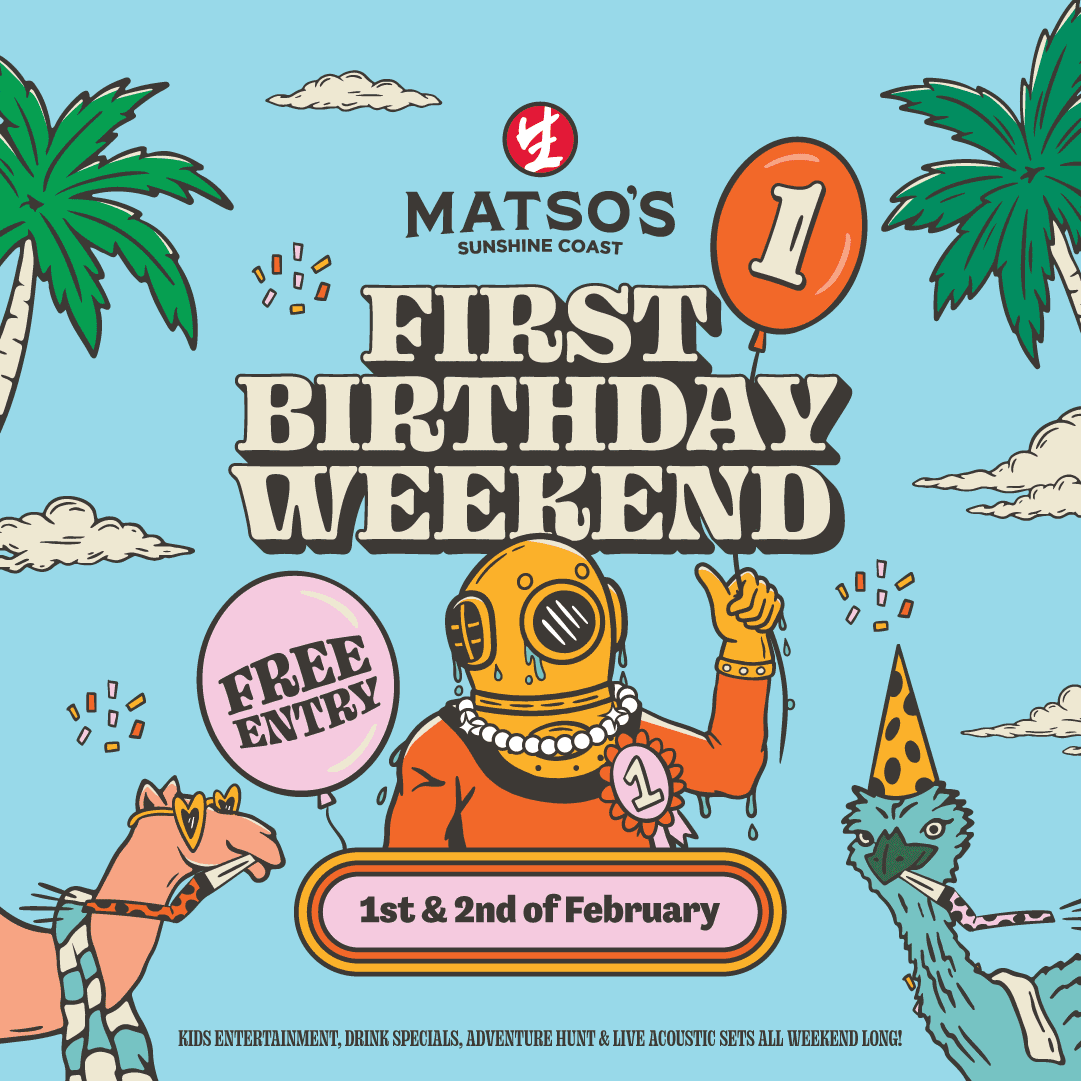 Matsos Raspberry Matso’s Sunshine Coast Turns 1! 🎉 | Matsos